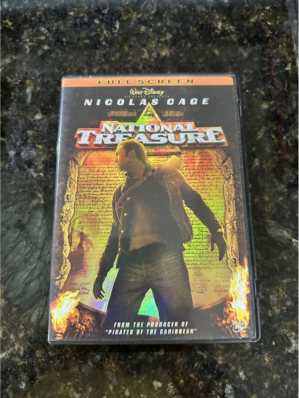 National Treasure DVD Full Screen Featuring Nicolas Cage